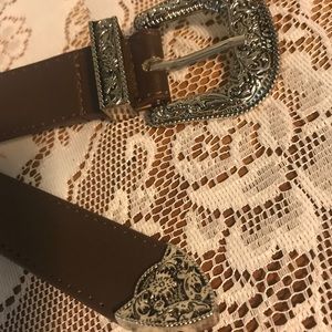 Accessories - Brown leather western women’s belt Accessories - Brown leather western women’s belt